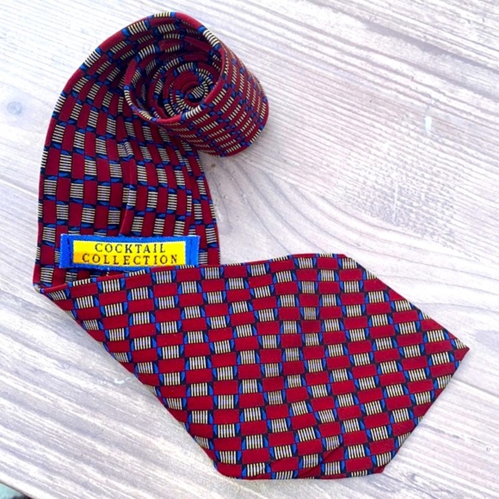 New Cocktail Collection mens silk tie